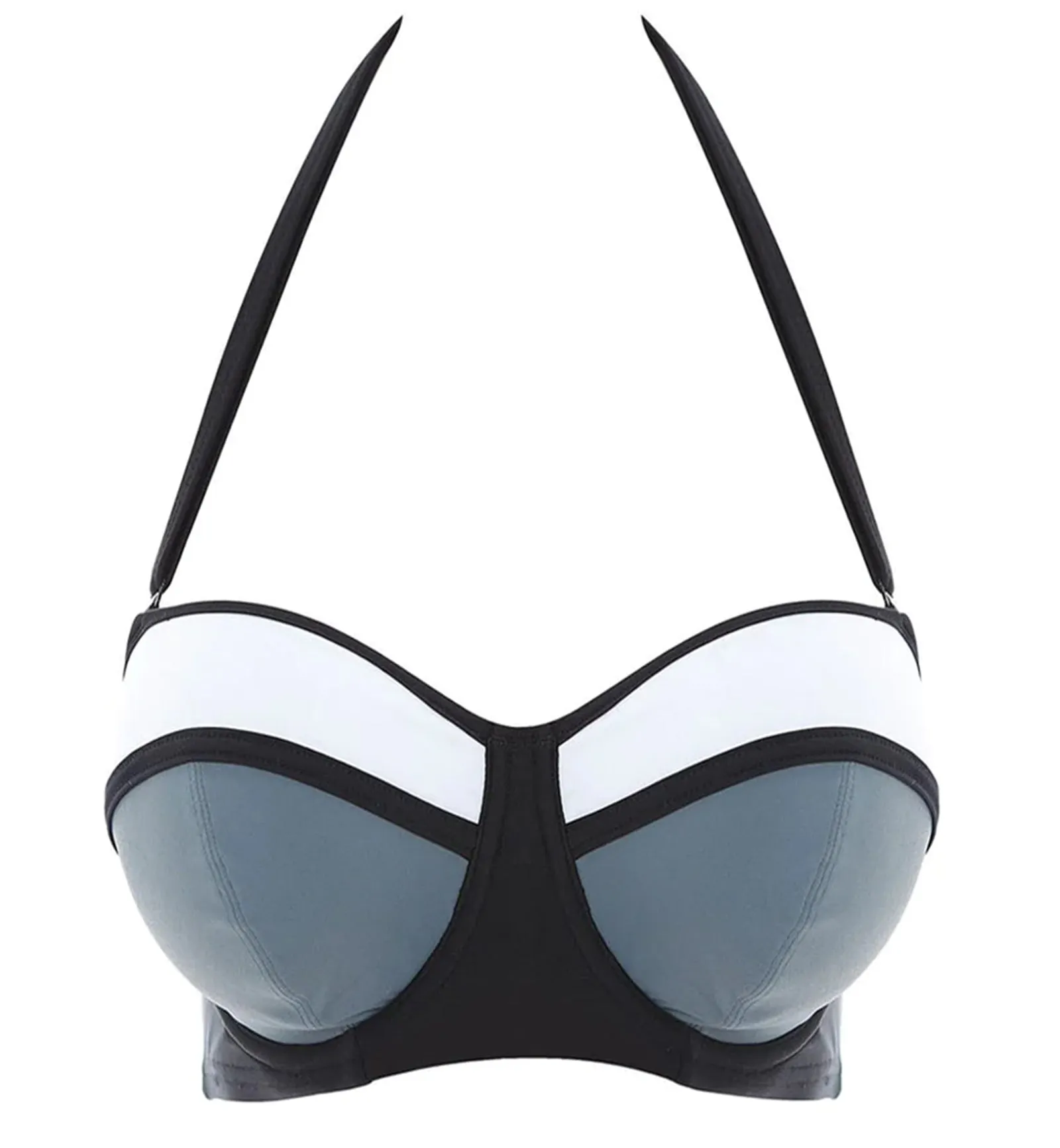 Freya Bondi Padded Bandeau Underwire Bikini Top - Black.