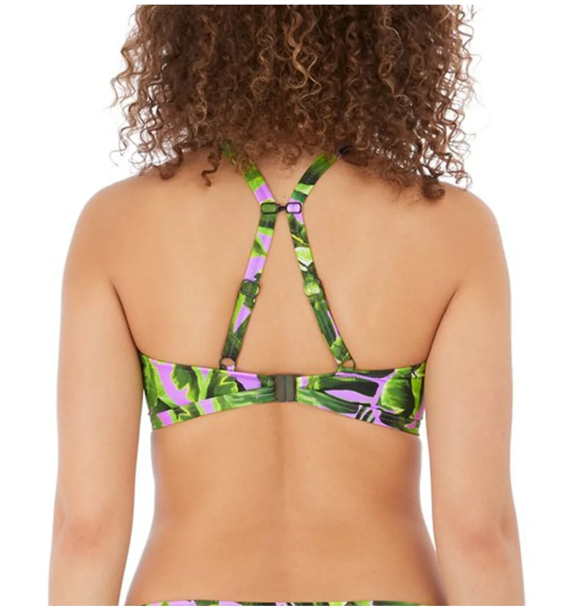 Freya Oasis Jungle Underwire Bikini Top with J-Hook - Cassis