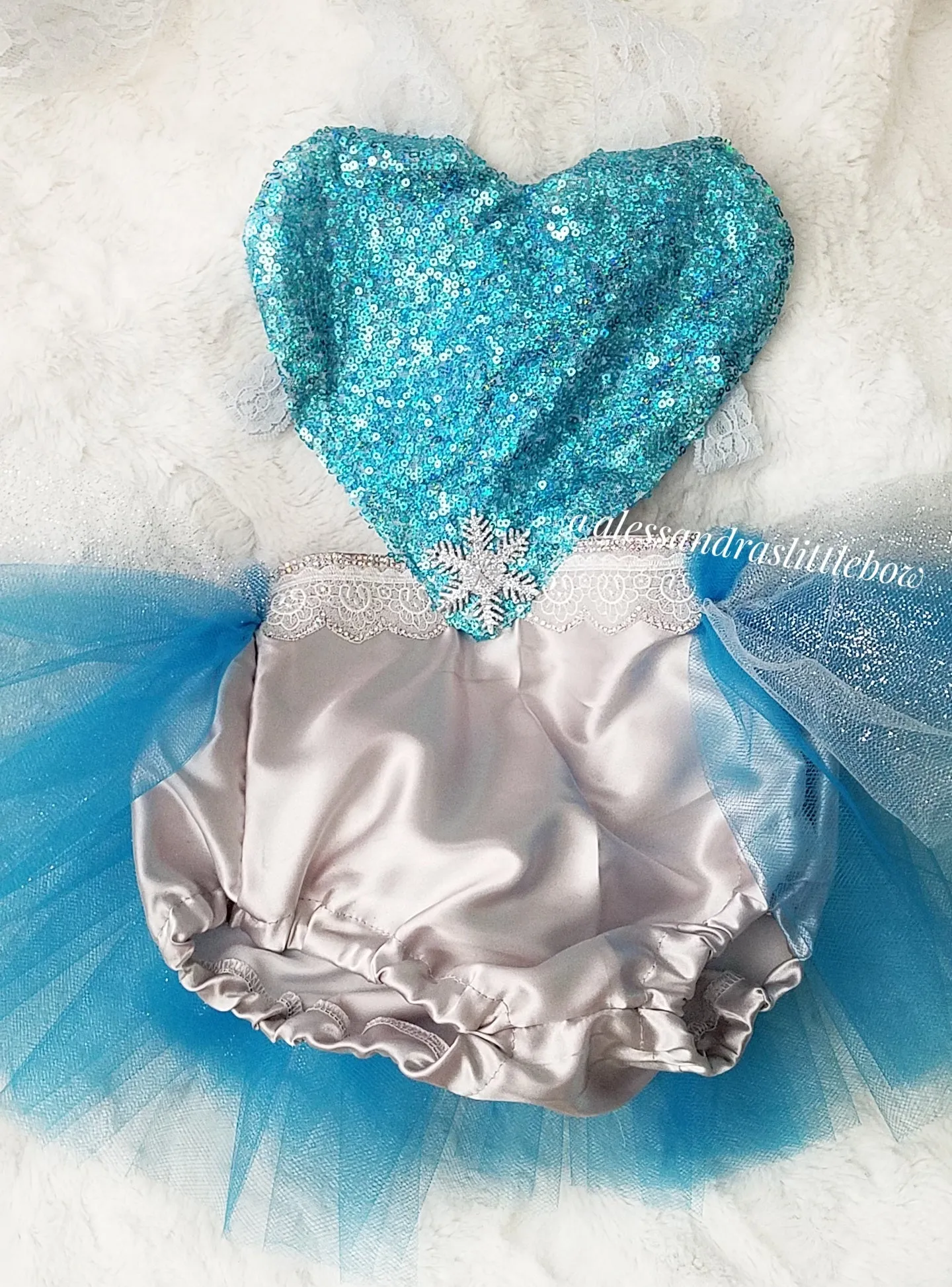 Frozen Ice Queen Tutu Romper