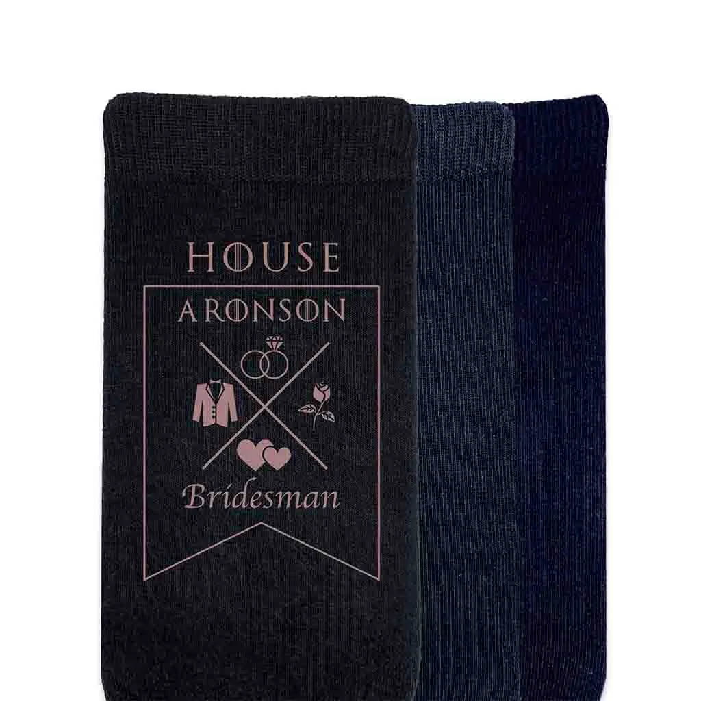 Game of Thrones Groomsmen Wedding Socks