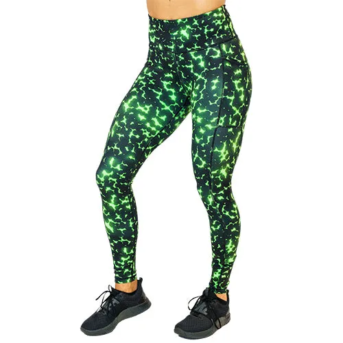 Green Radioactive Leggings - Shop Now