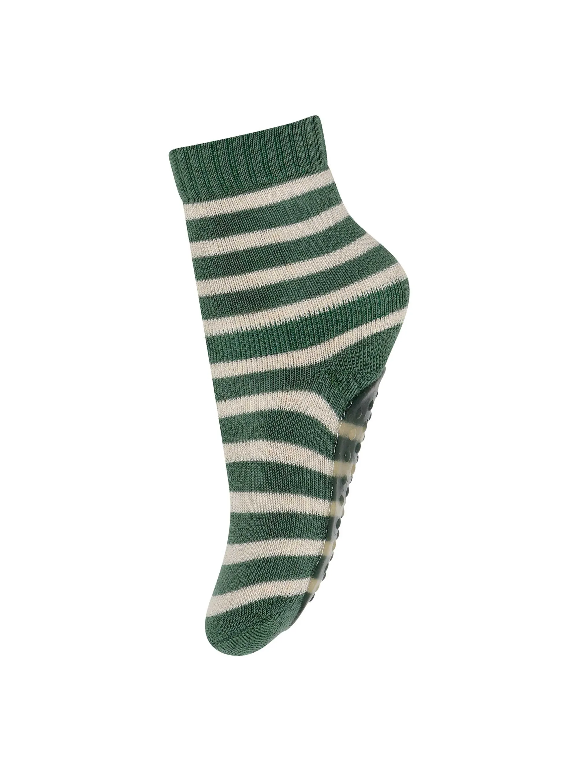 Green Stripe Non-Slip Socks