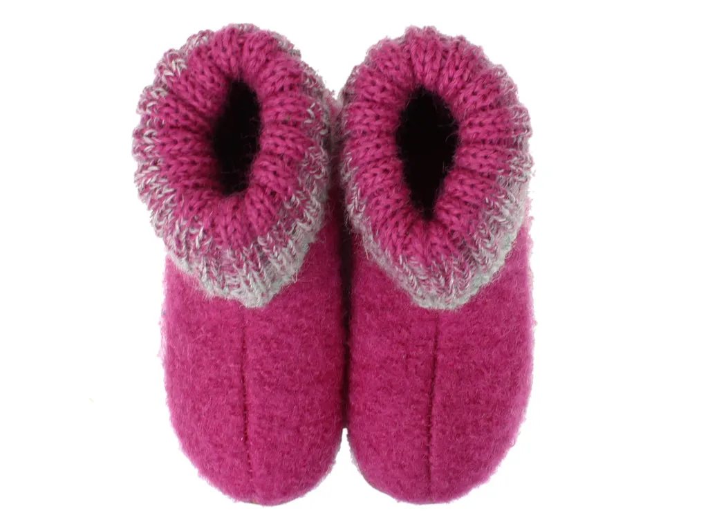 Haflinger Kids Slippers - Iris Pink