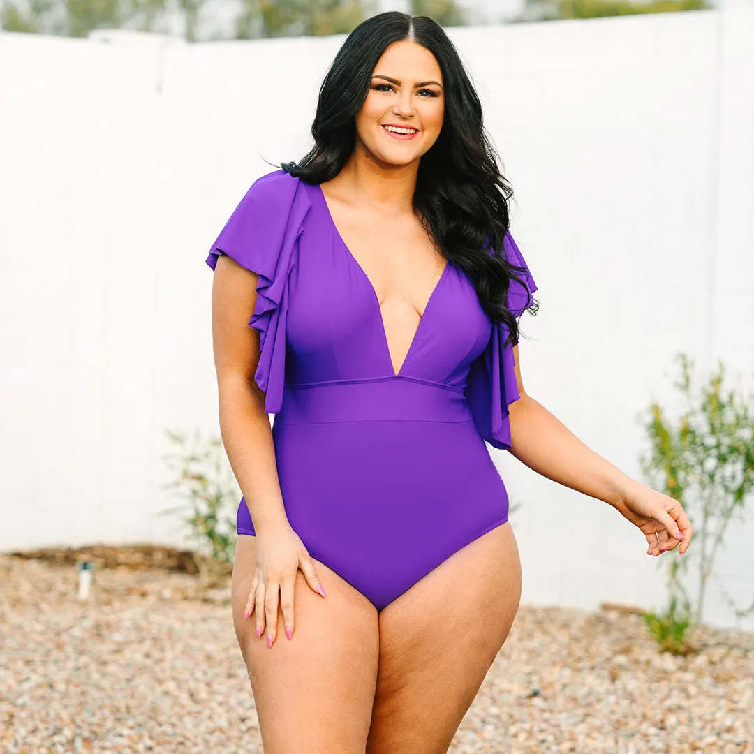 Heart Hawaii Swimsuit in Purple - Best Deals