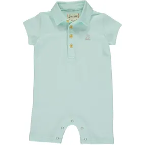 Henry Mint Pique Collared Polo Romper for Sale Online