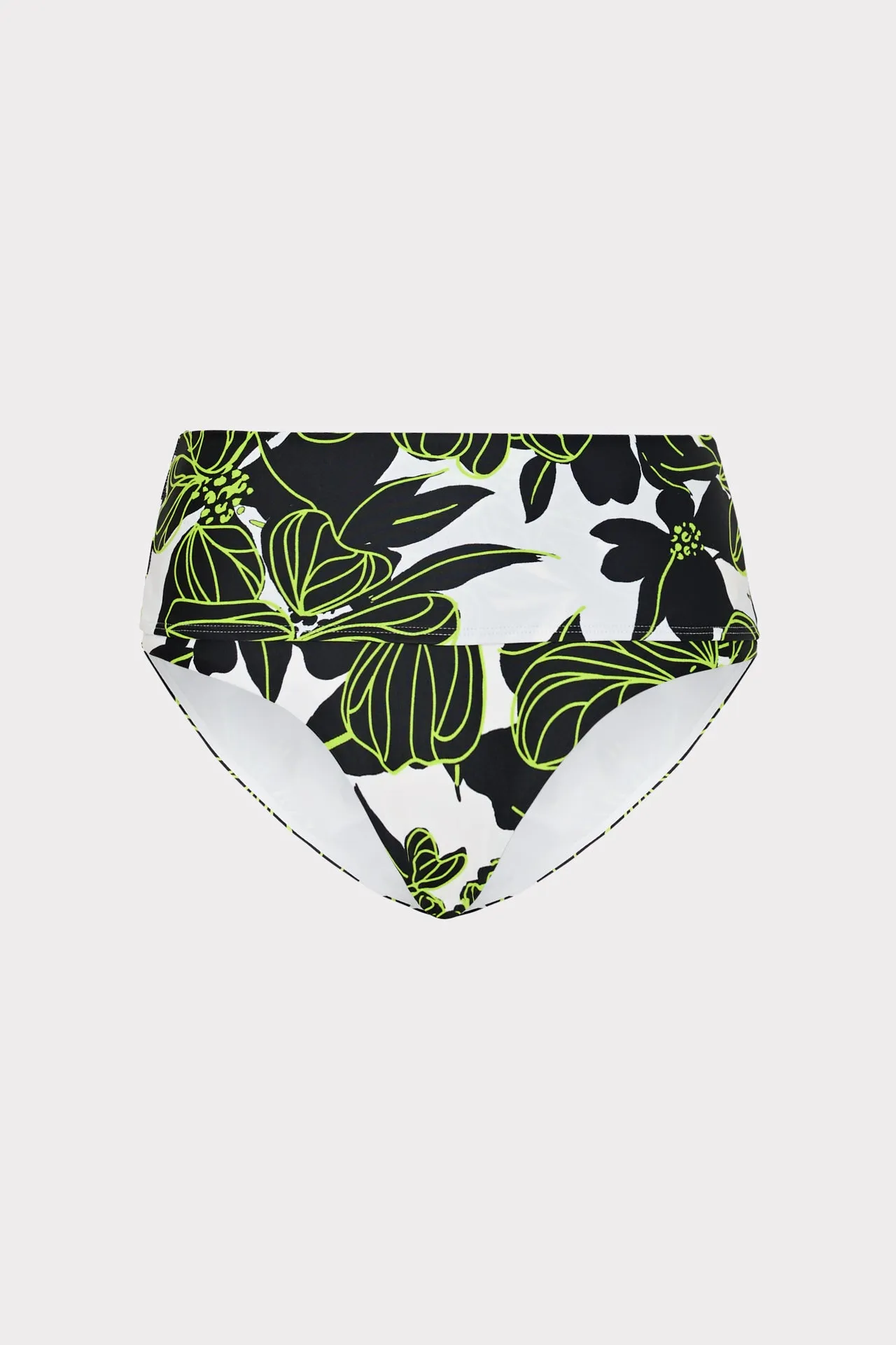 High waisted bikini bottom, Sea Of Petals pattern - Available for purchase