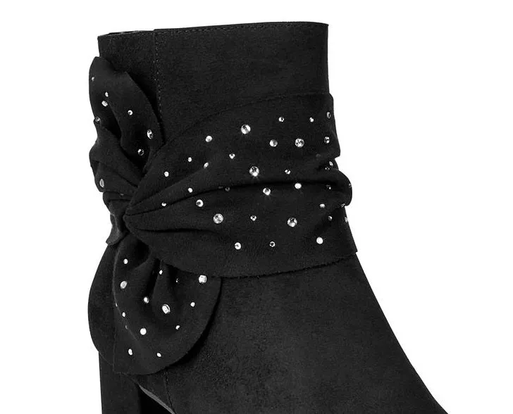 Impo Judith Black Dress Bootie - Size 9