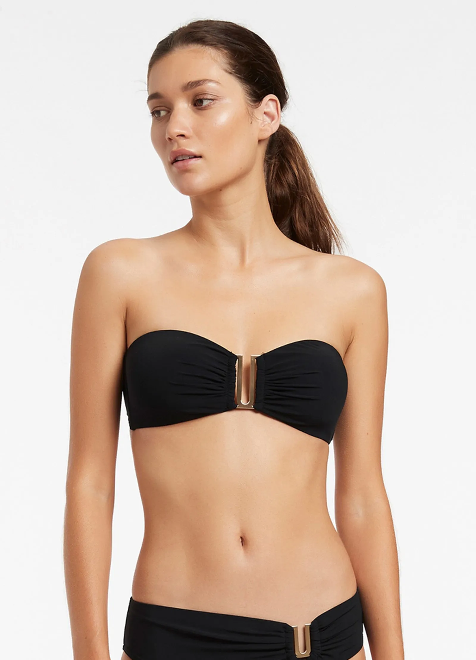 Jetset Bandeau Bikini Top - Black - Buy now!