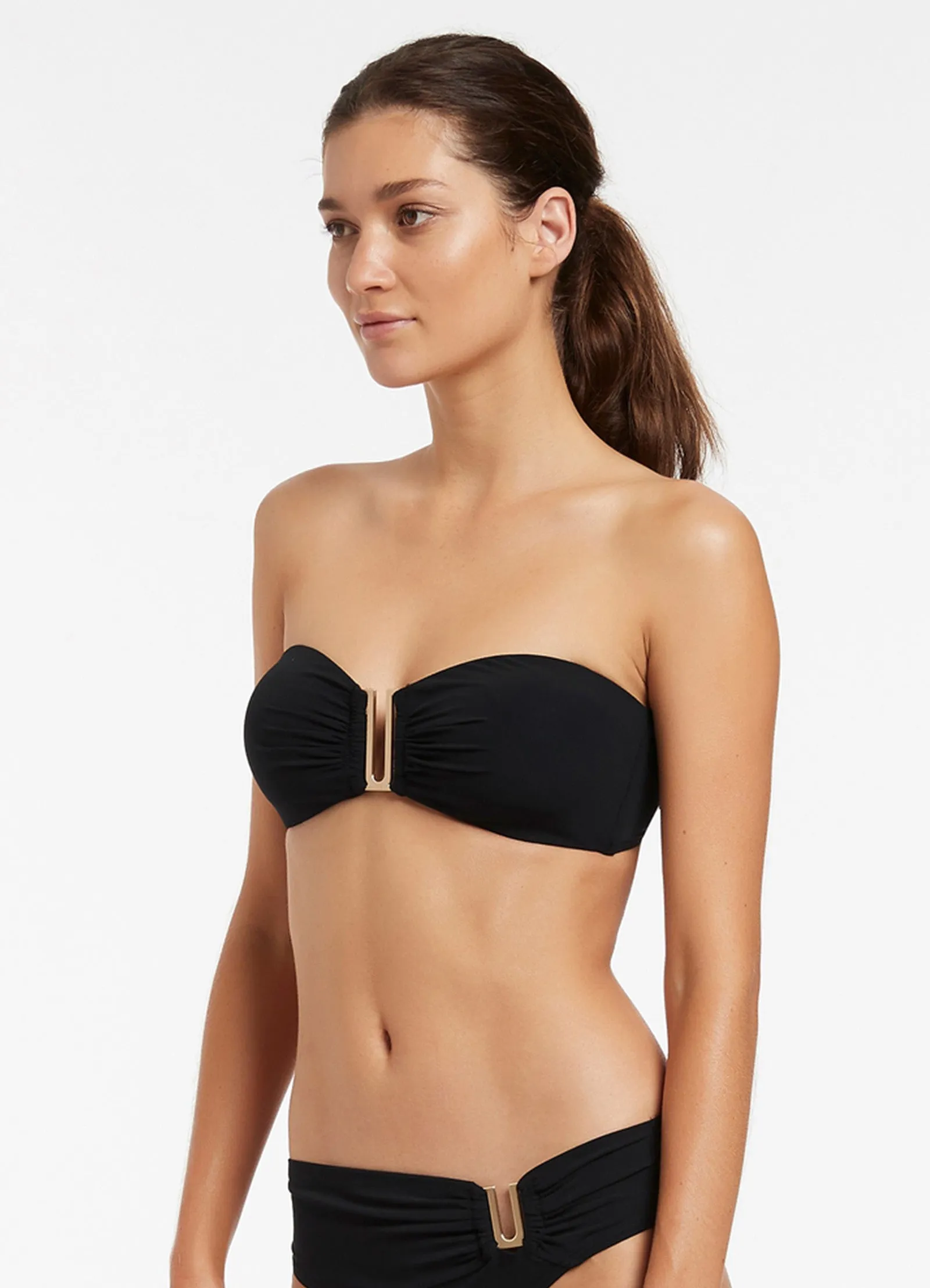 Jetset Bandeau Bikini Top - Black - Buy now!