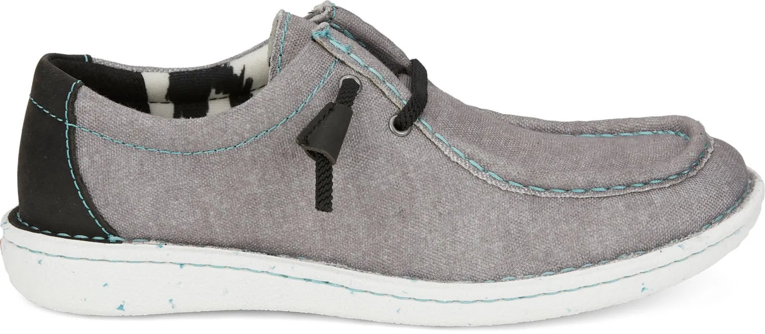 Justin Hazer Steel Grey Textile Women's Sneakers Shoes