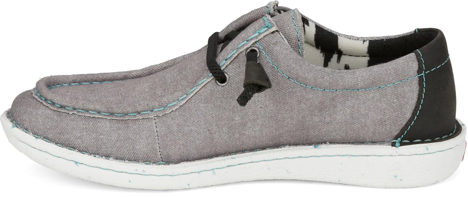 Justin Hazer Steel Grey Textile Women's Sneakers Shoes