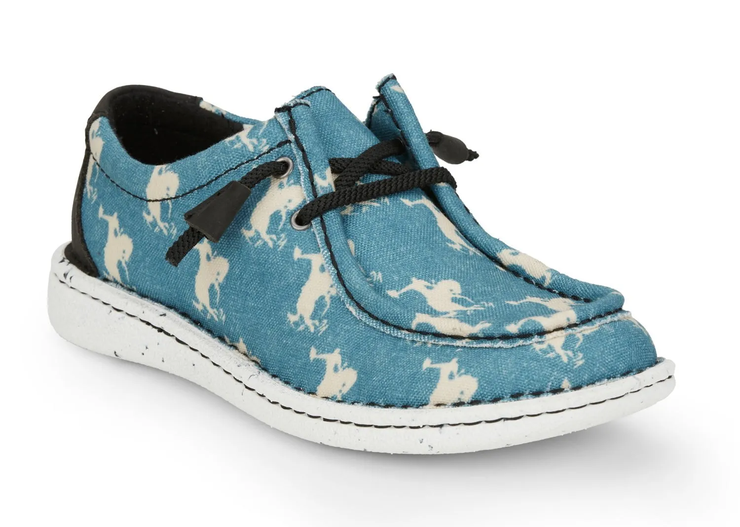 Justin Womens Turquoise Broncos Sneakers - Hazer Textile Shoes