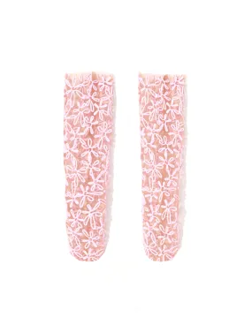 Kasia Kucharska Pink Floral Socks - Online Shopping