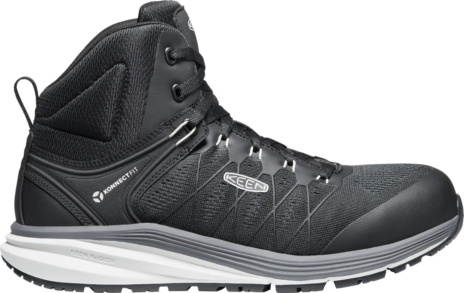 Keen Vista Energy Mid Work Boots Vapor/Black Mesh