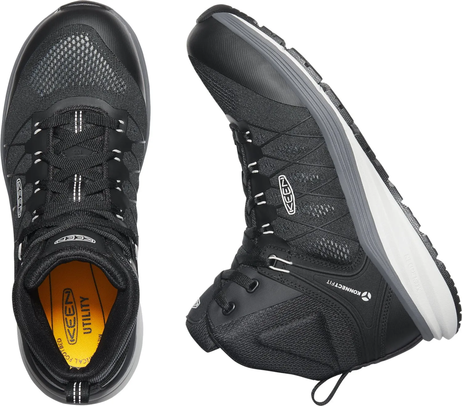 Keen Vista Energy Mid Work Boots Vapor/Black Mesh