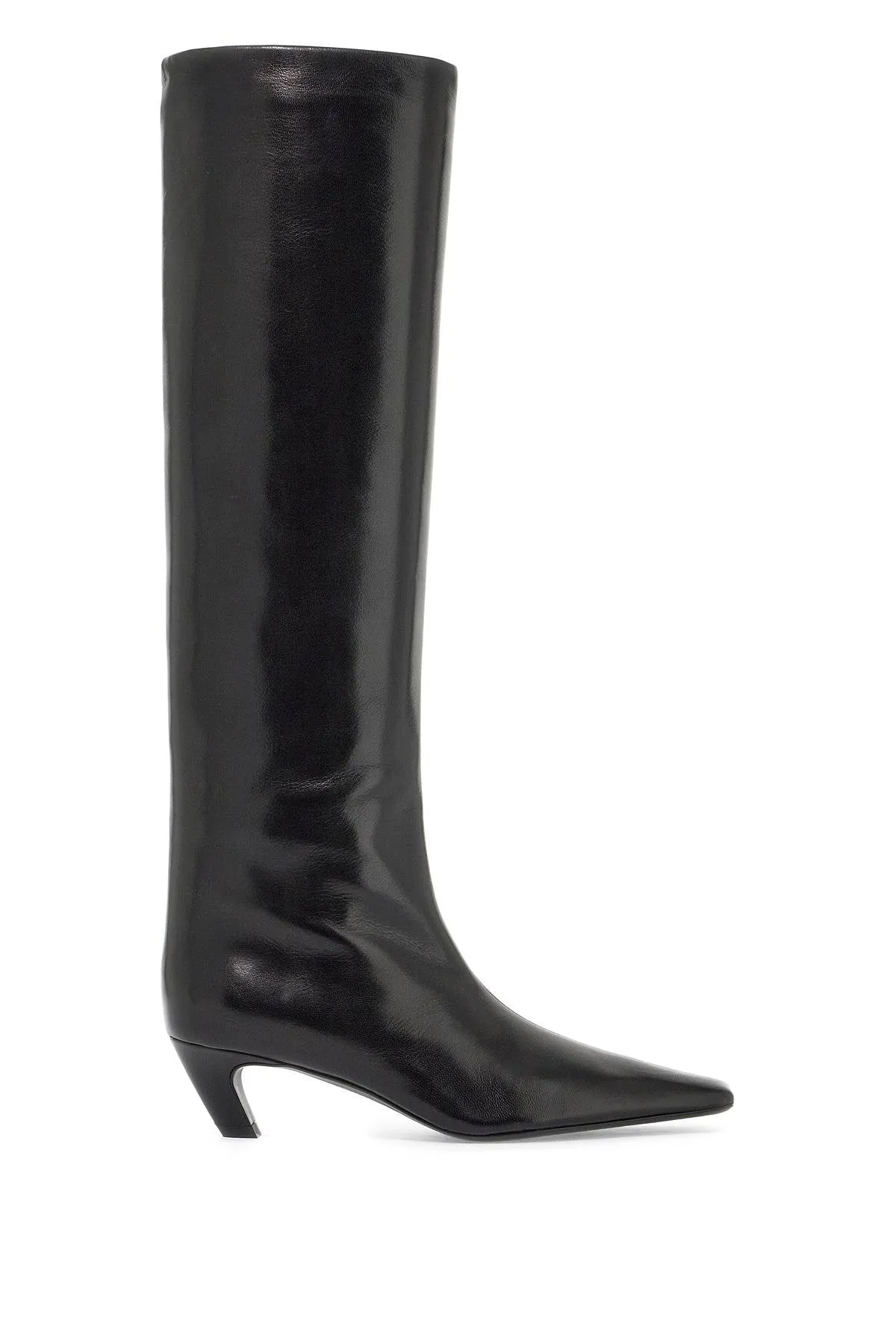 Khaite shiny leather knee-high boots