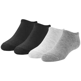 Kids XS No Show Socks 4 Pack