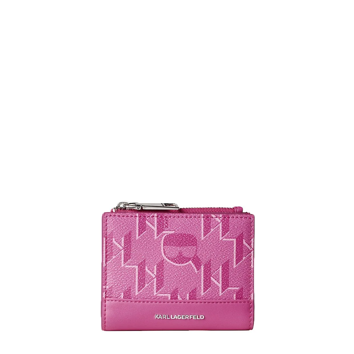 K/Ikonik Pink Coated Canvas Card Holder