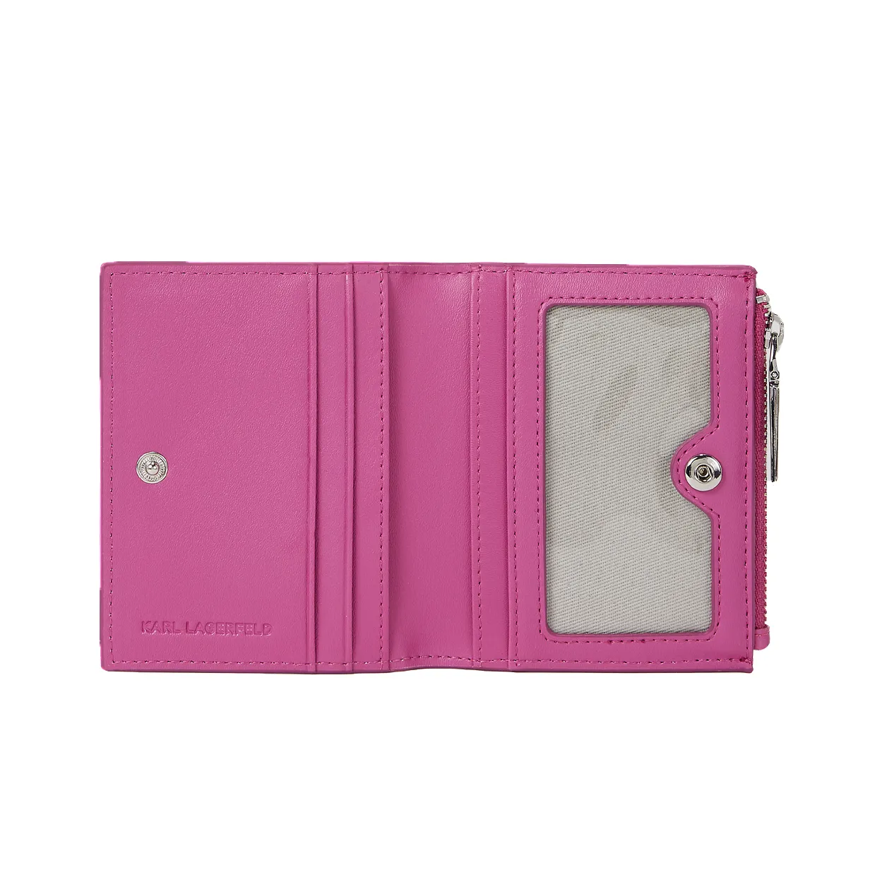 K/Ikonik Pink Coated Canvas Card Holder