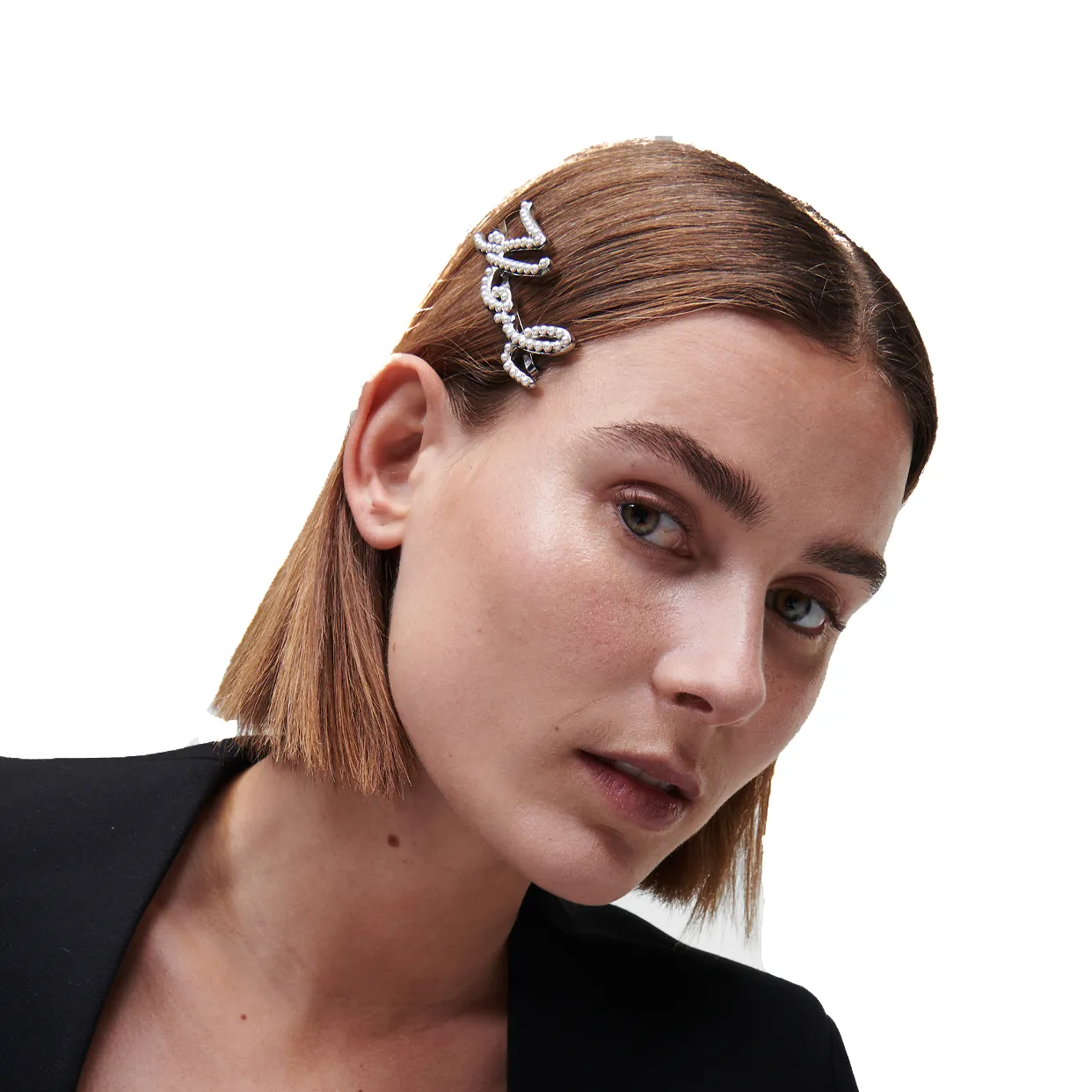 K/Signature Hair Slides Gunmetal - Pack of 2