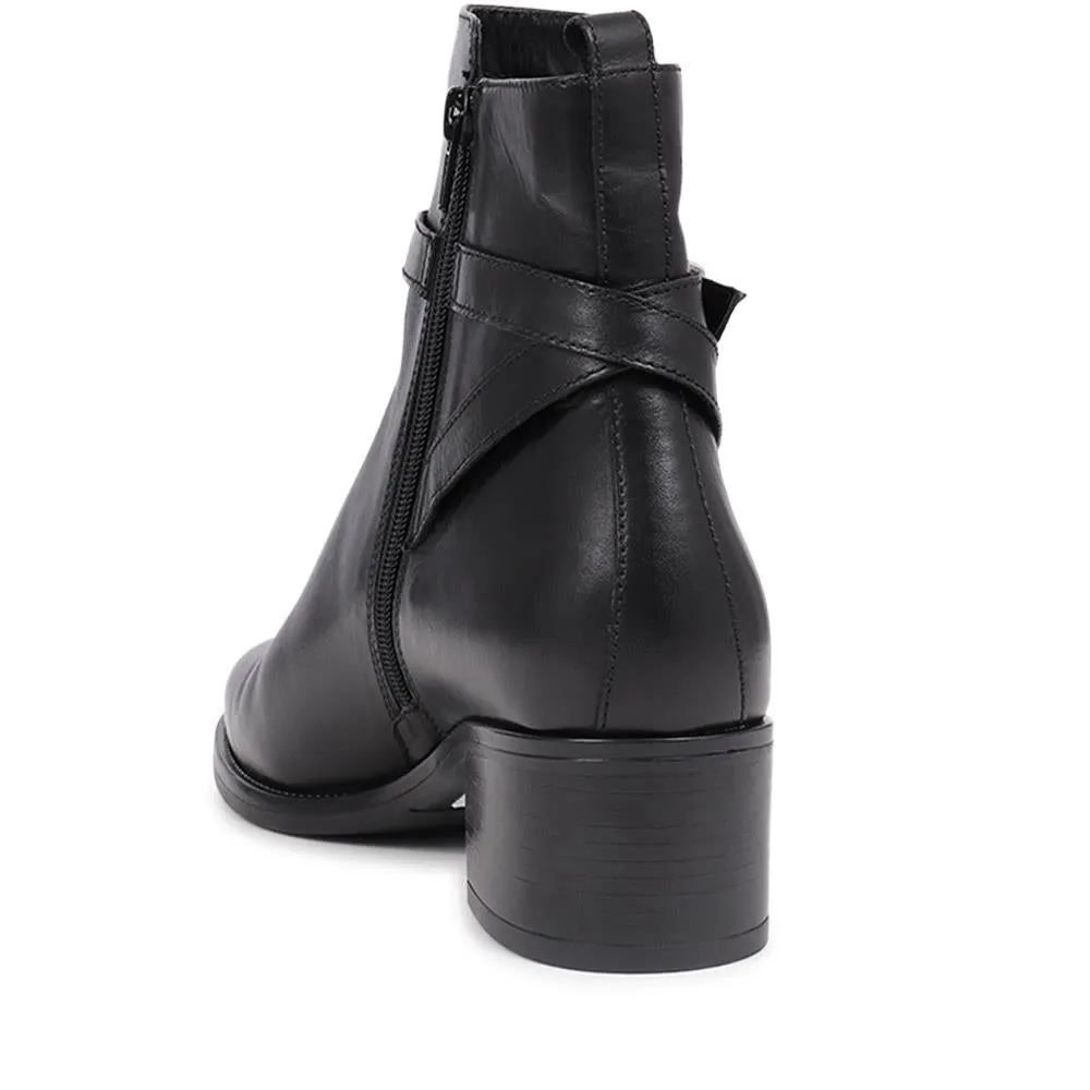 Kyra Leather Boots - Women's Fashion Footwear - Style: KYRA / 326 140