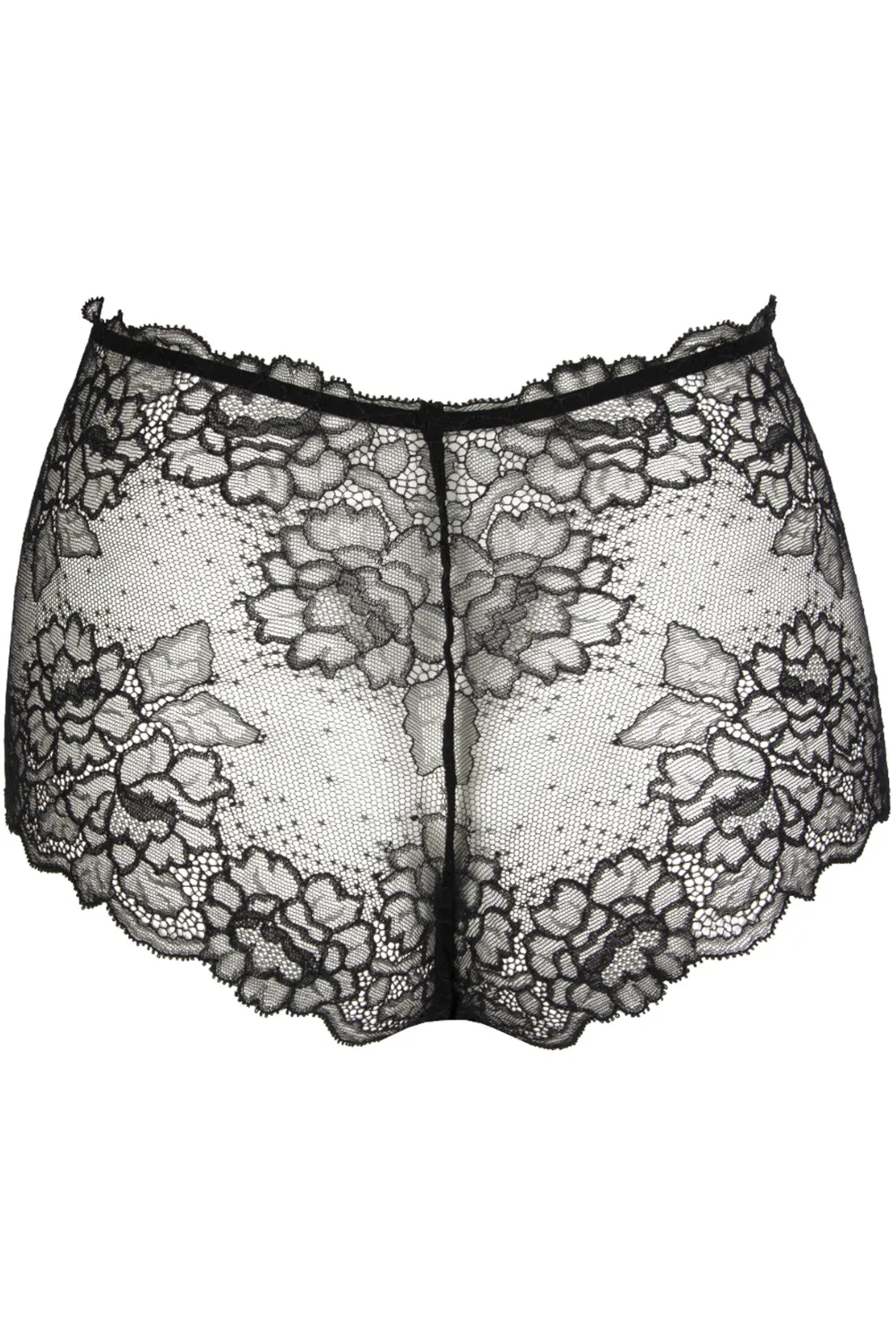 Lace High Waist Shorts - Sublime En Dentelle