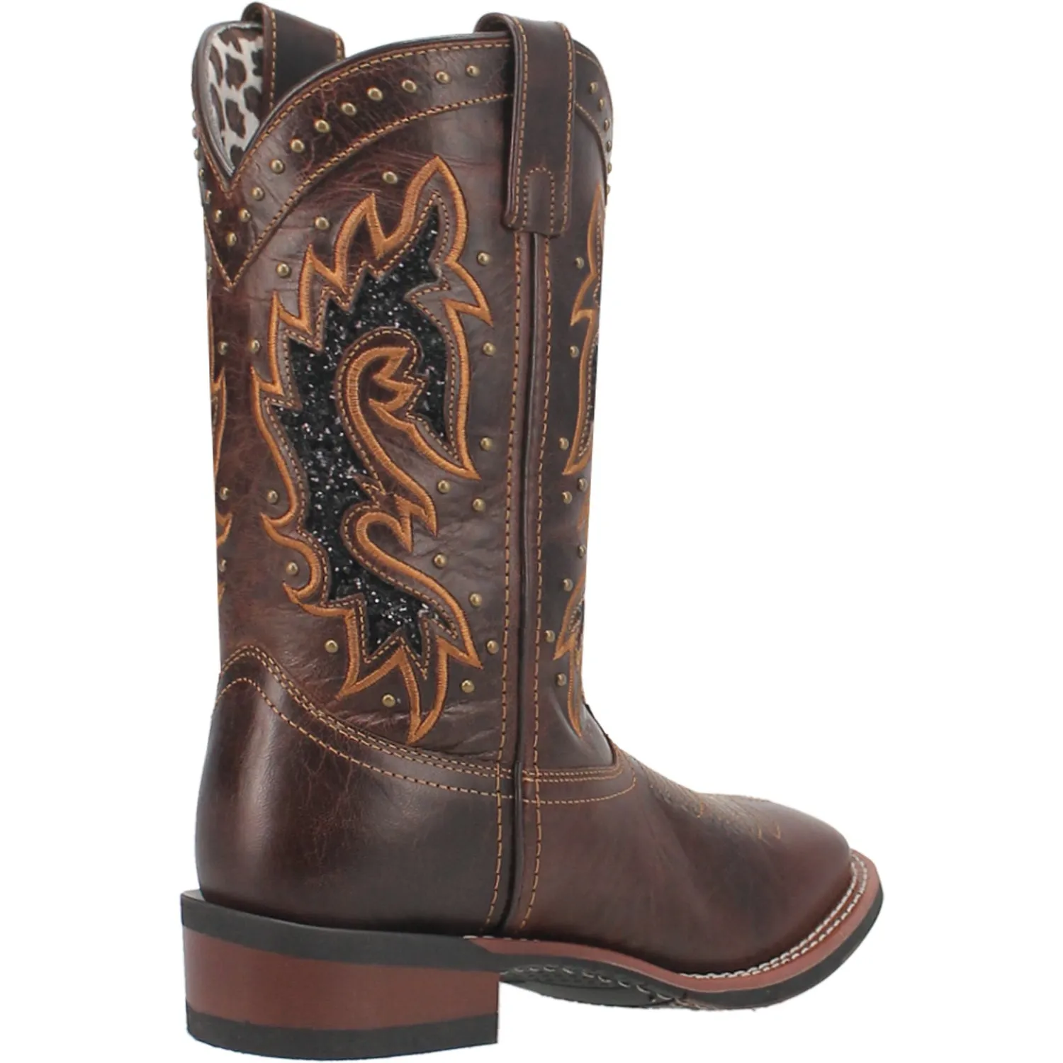 Laredo Lockhart Tan Leather Cowboy Boots for Women