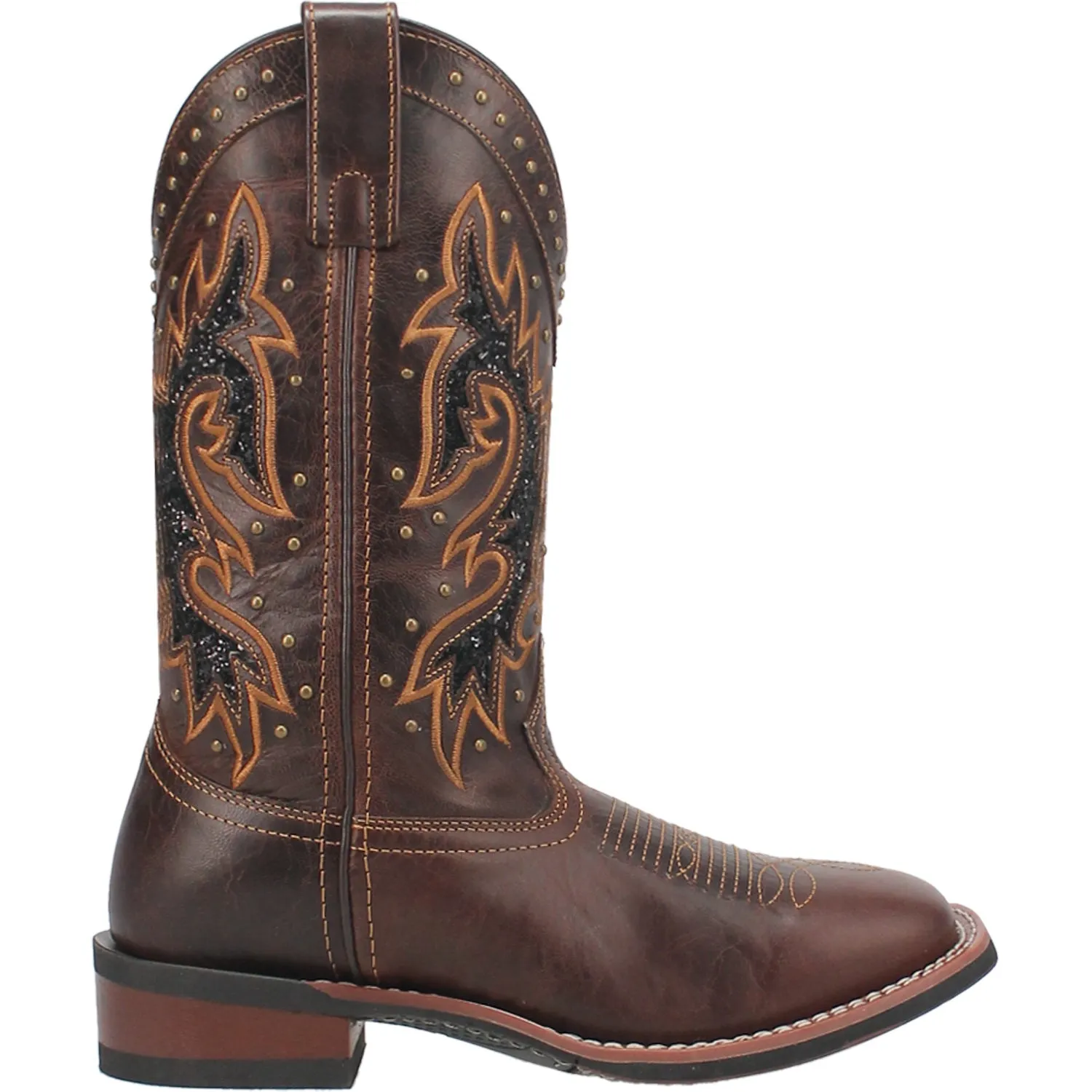 Laredo Lockhart Tan Leather Cowboy Boots for Women