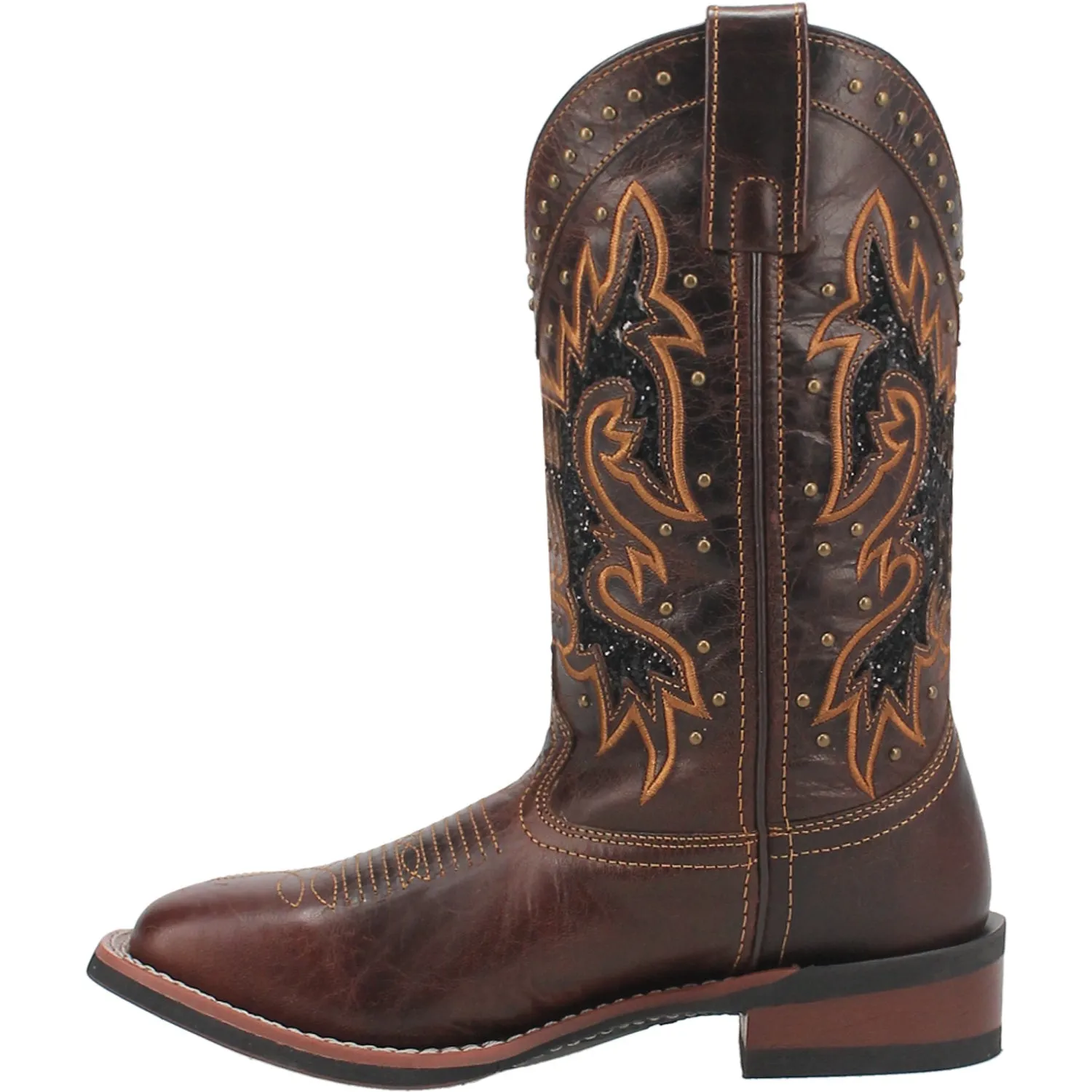 Laredo Lockhart Tan Leather Cowboy Boots for Women