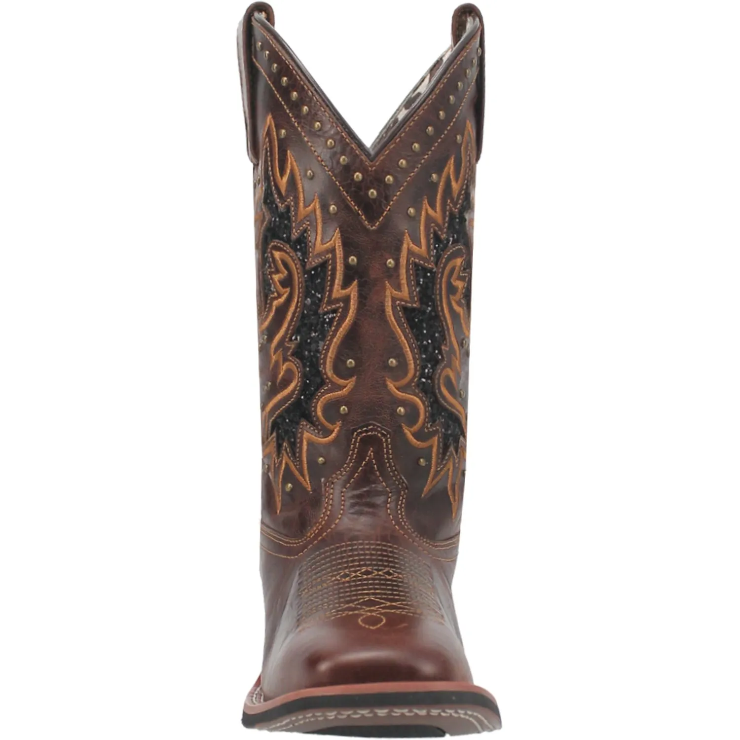 Laredo Lockhart Tan Leather Cowboy Boots for Women