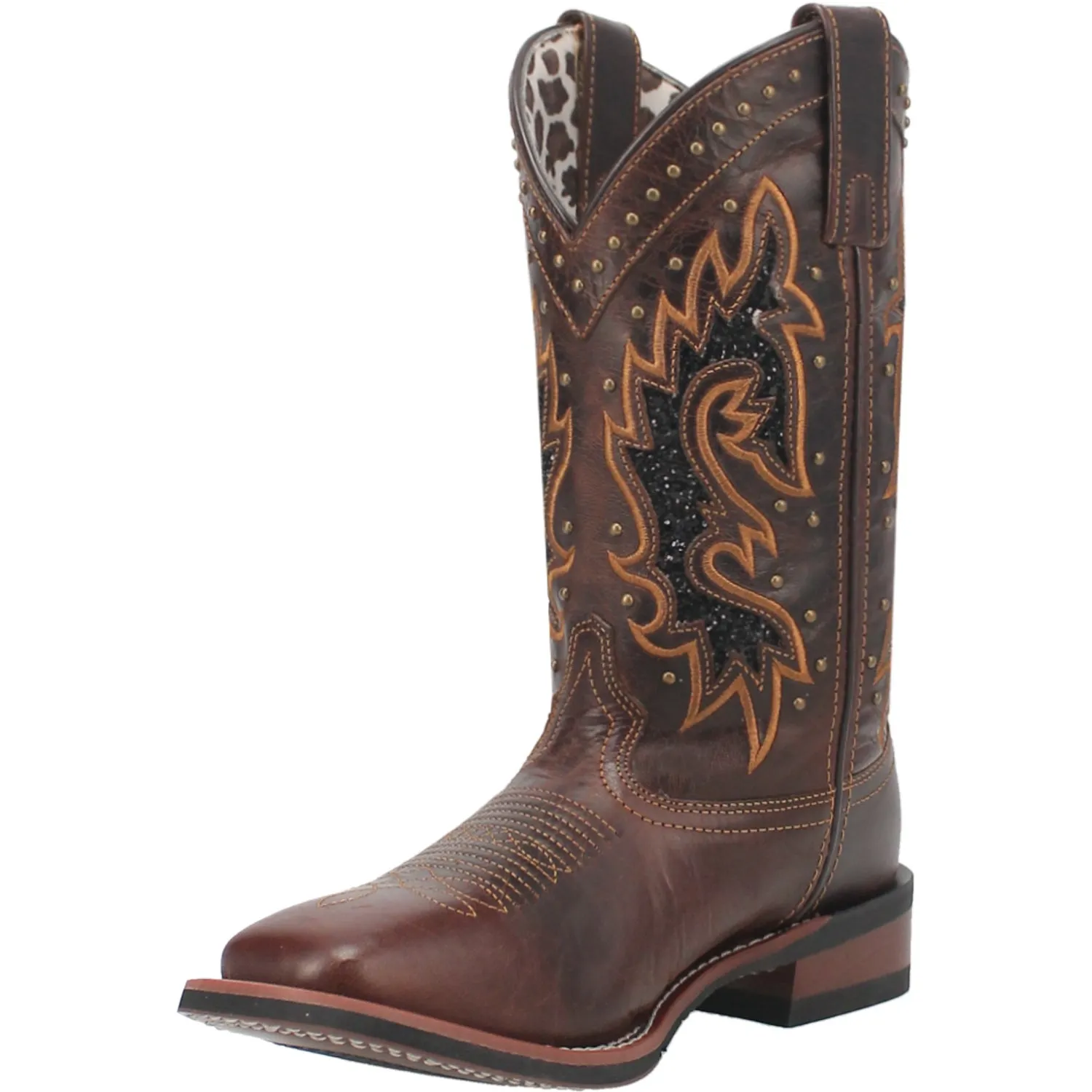 Laredo Lockhart Tan Leather Cowboy Boots for Women