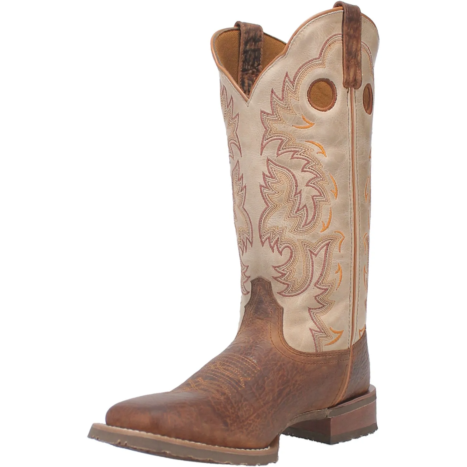 Laredo Peete Rust Leather Western Work Boots