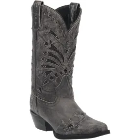 Laredo Stevie Women's Black Leather Cowboy Boots