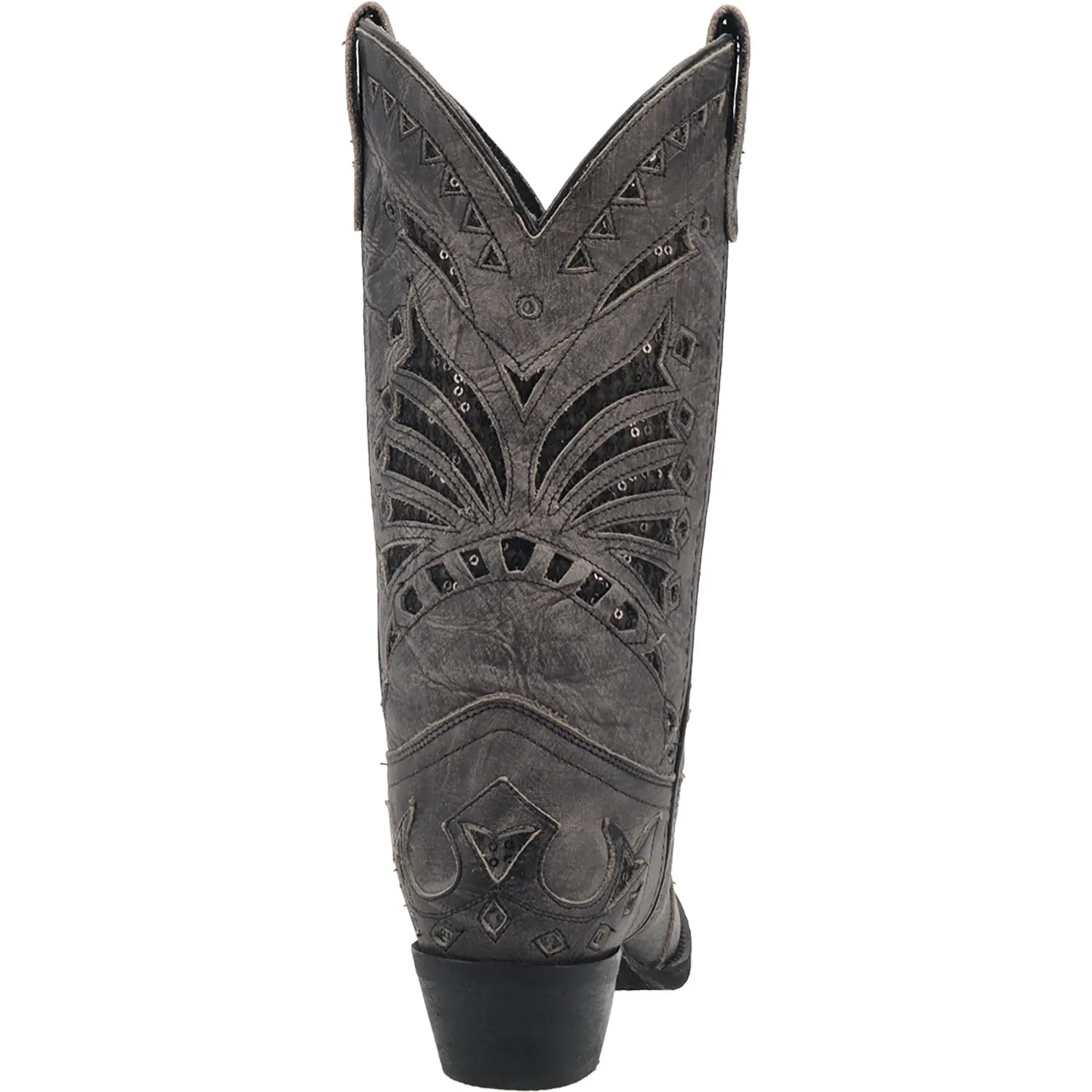 Laredo Stevie Women's Black Leather Cowboy Boots