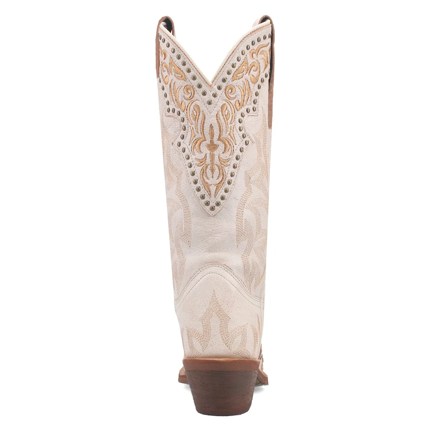 Laredo Women's Regan - White Leather Cowboy Boots.