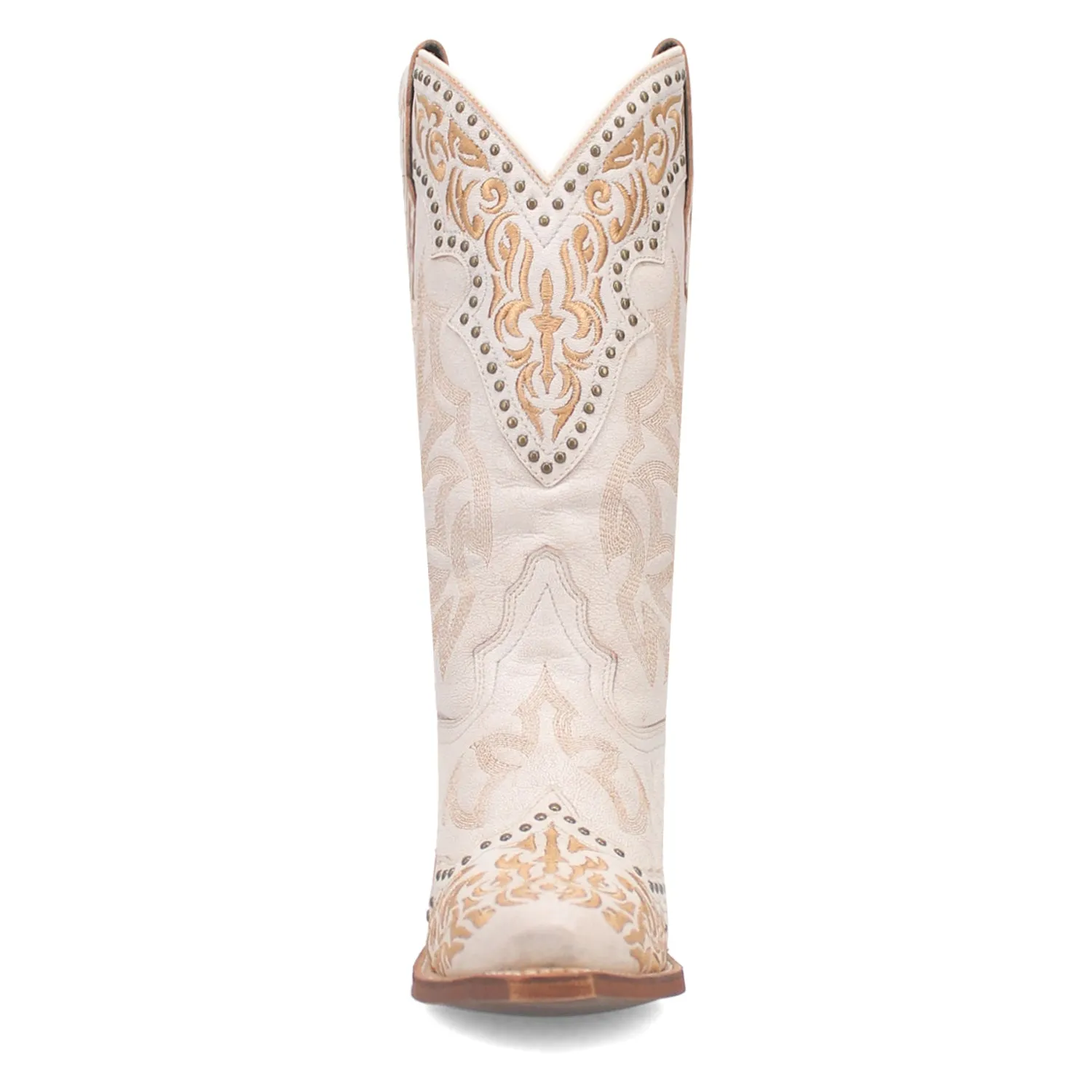 Laredo Women's Regan - White Leather Cowboy Boots.