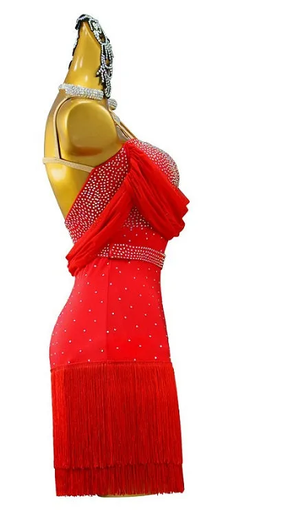 Latin Dance Dress | Customizable | QY04