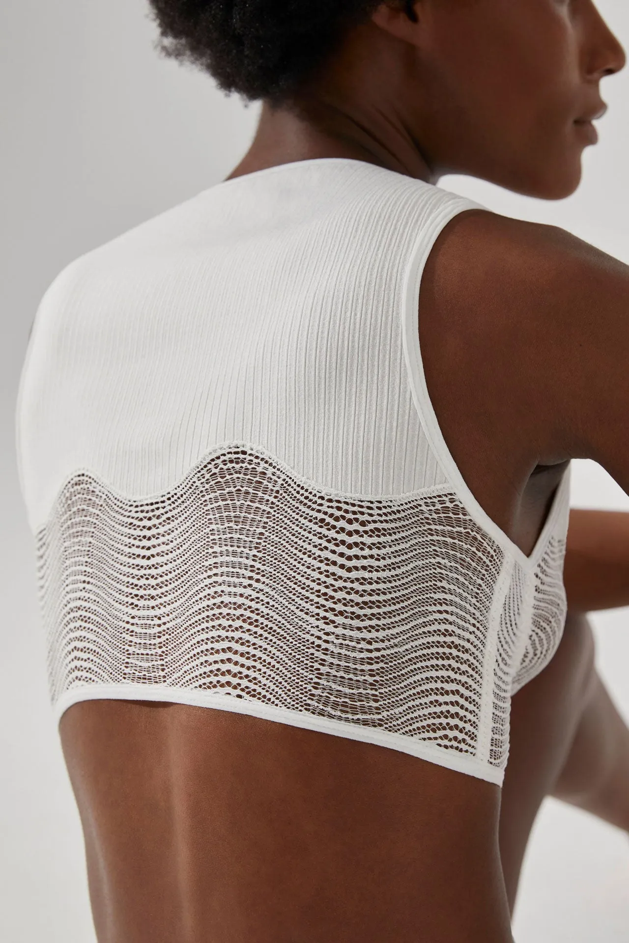 Lea white cropped top - Buy now for a stylish look.