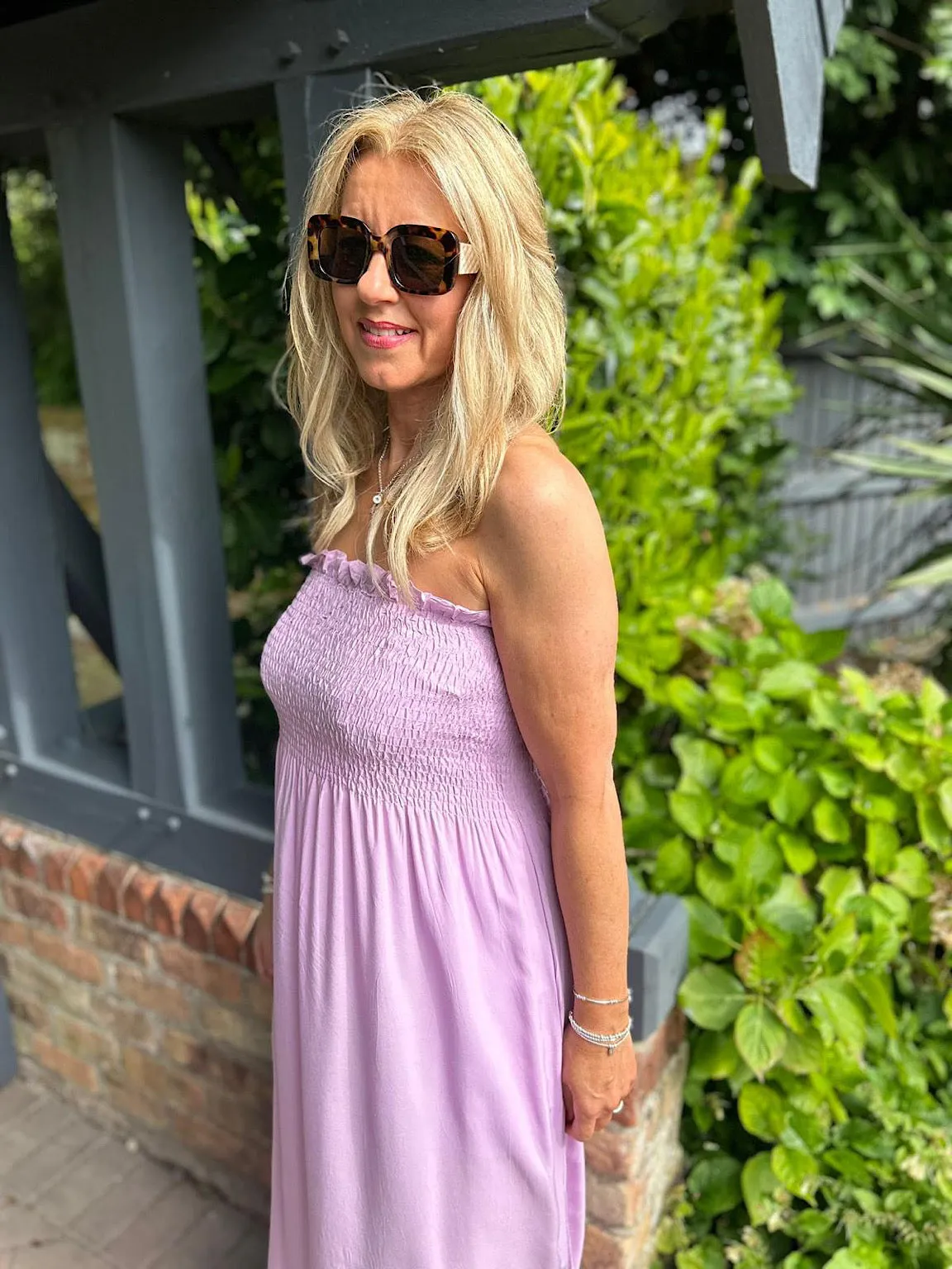 Lilac Bandeau Dress Mimi