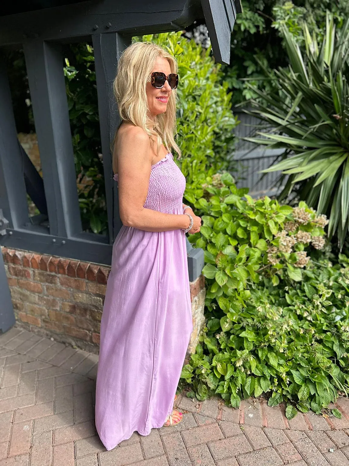 Lilac Bandeau Dress Mimi