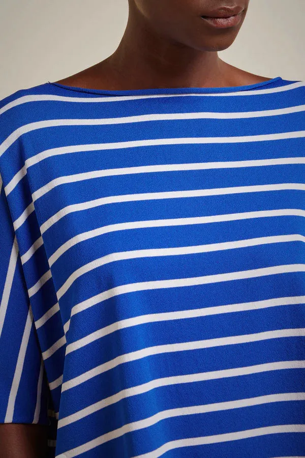 Liviana Conti Striped Sailor Top White