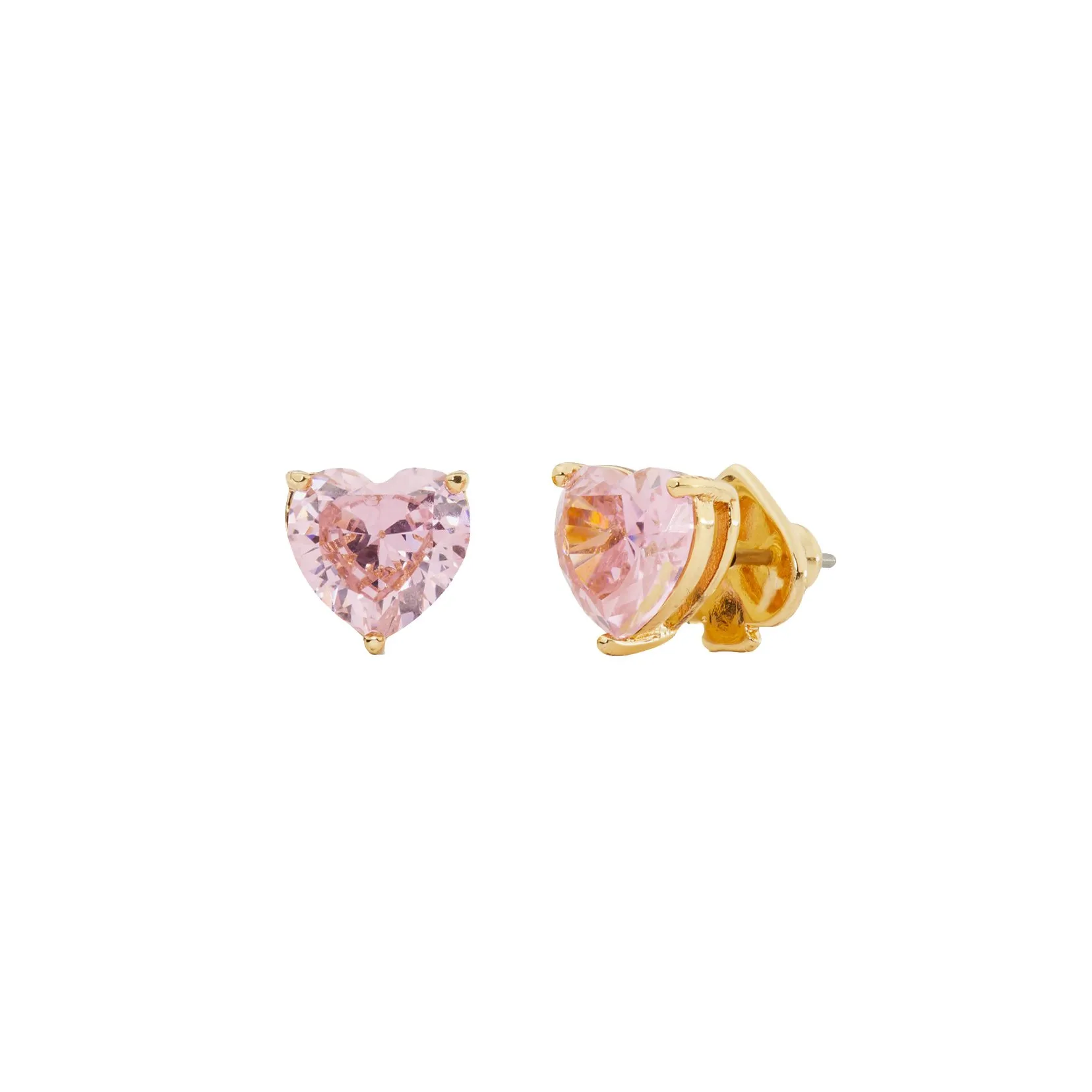 Love Heart Studs Pink