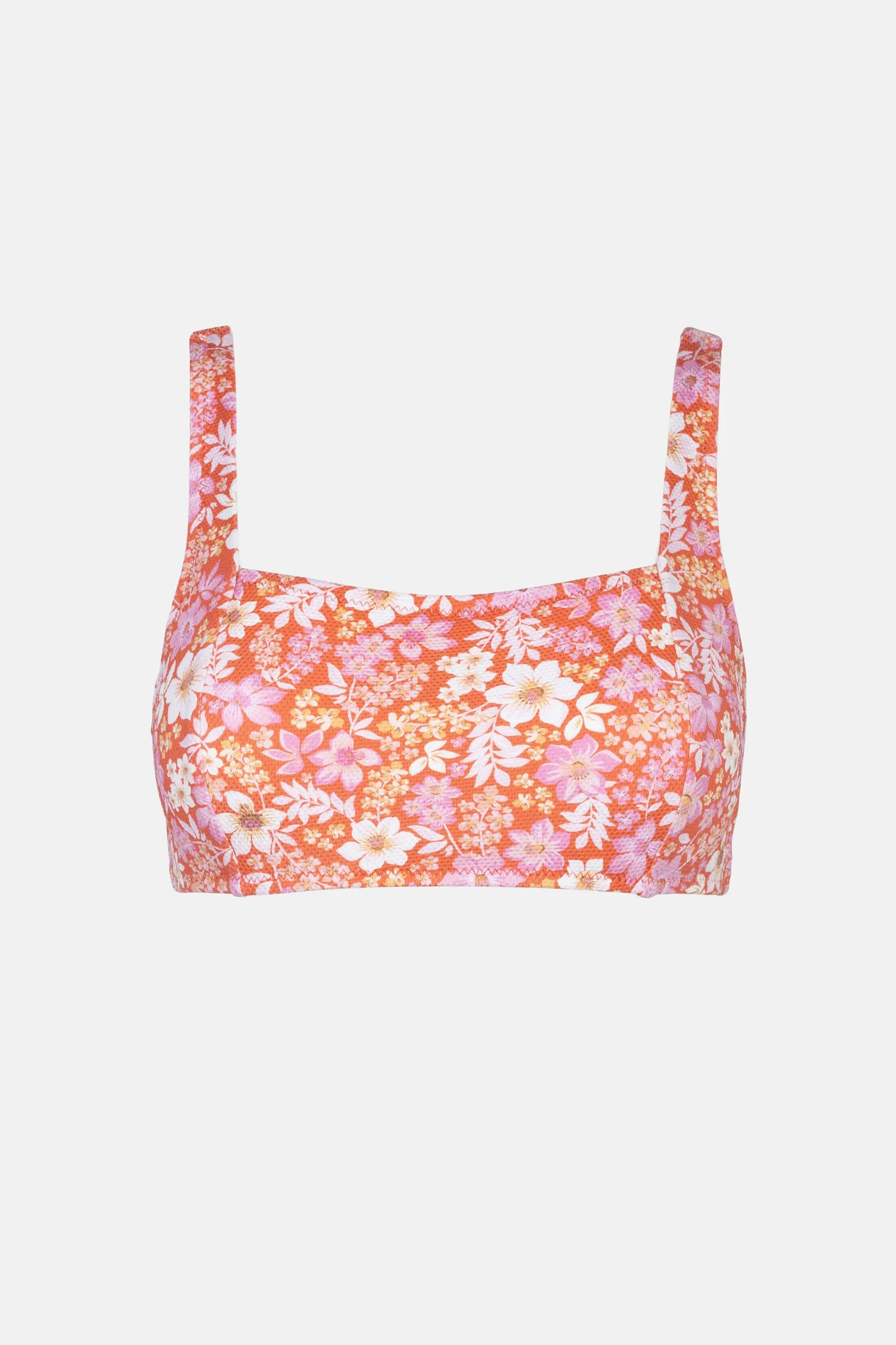 Luna Red Floral Underwire Top.