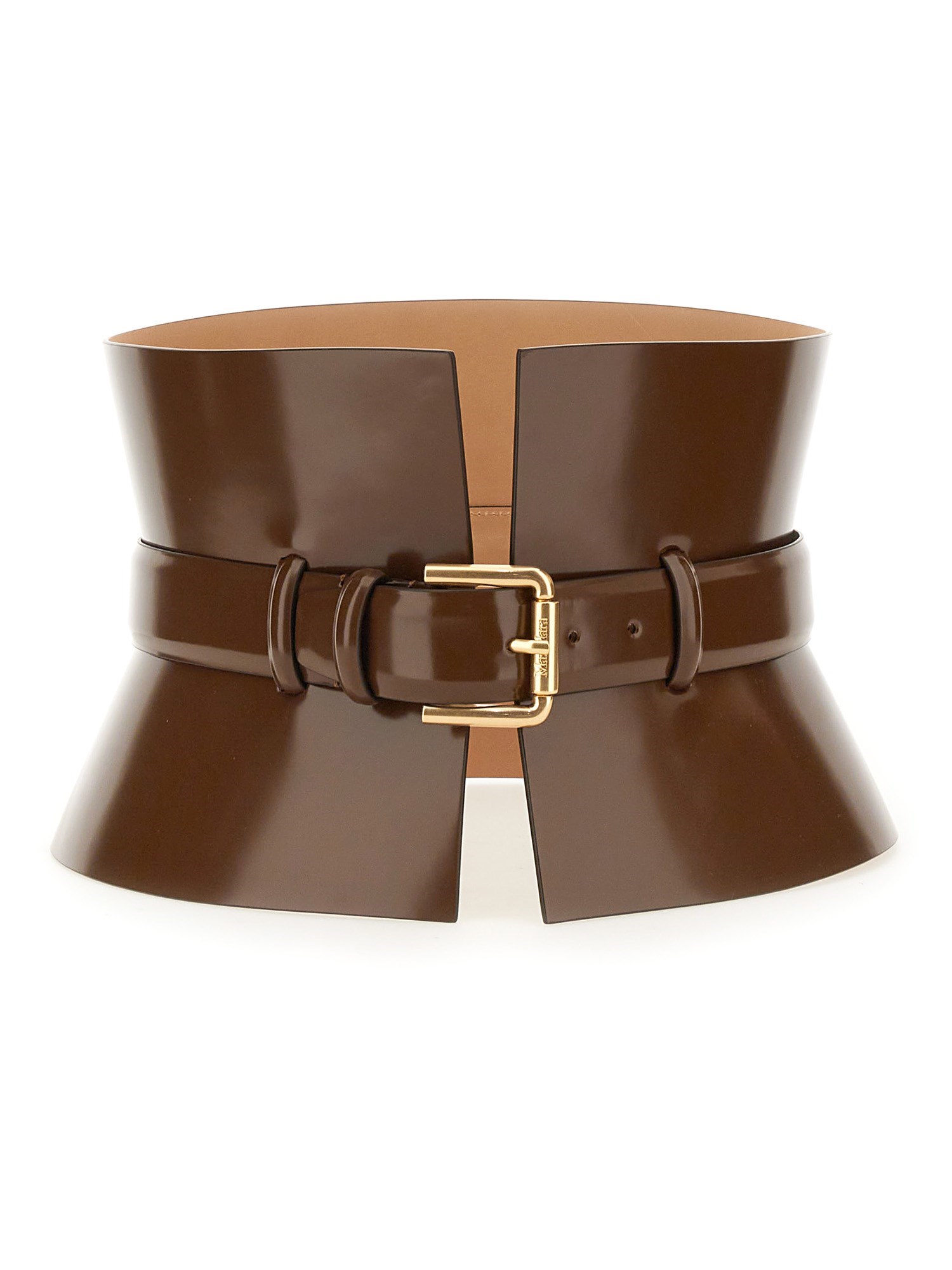 Max Mara Leather Bustier Belt