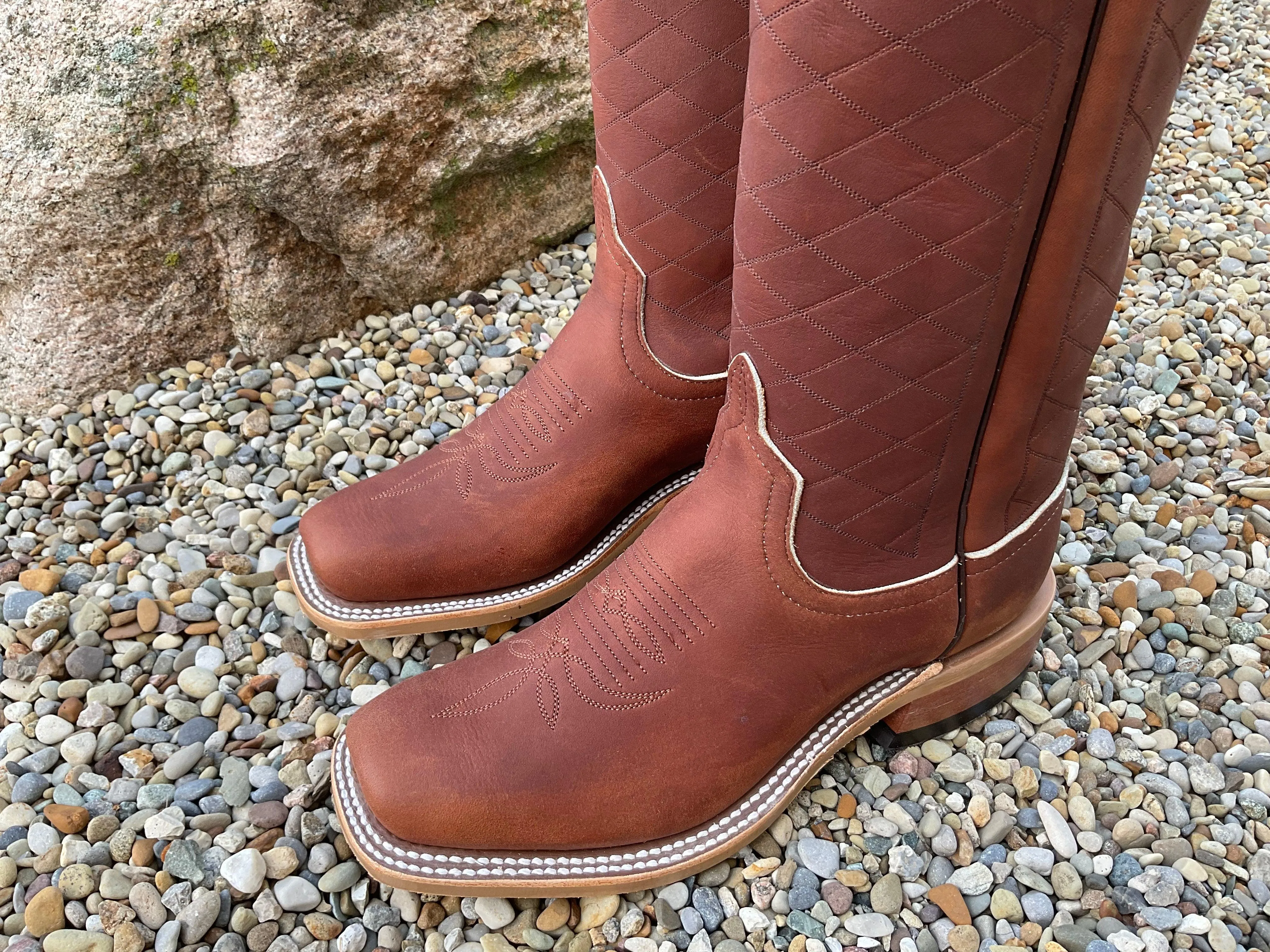 Men's Brown Big League Cowboy Toe Western Cowboy Boots 13 - Anderson Bean 335361