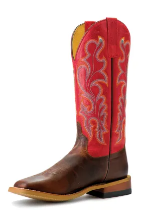 Miss Macie Bean Bad Apple Leather Old Town Red Fashion Boots