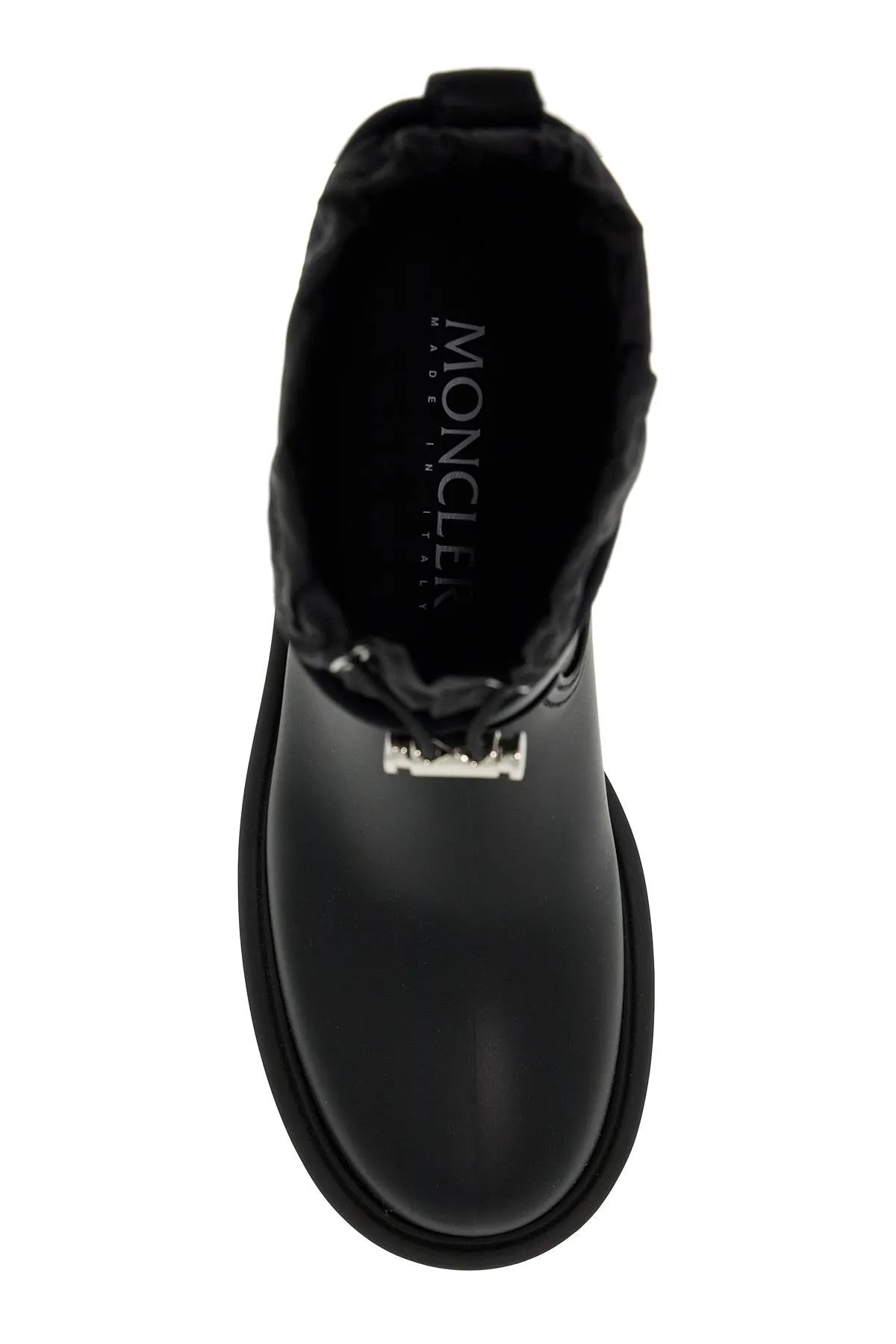 Moncler Black Rain Boots with Kickstream Technology