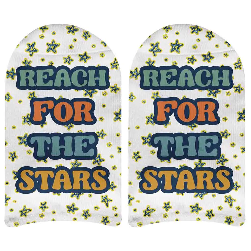 Motivational No Show Socks - Star-themed Socks for Self-Motivation