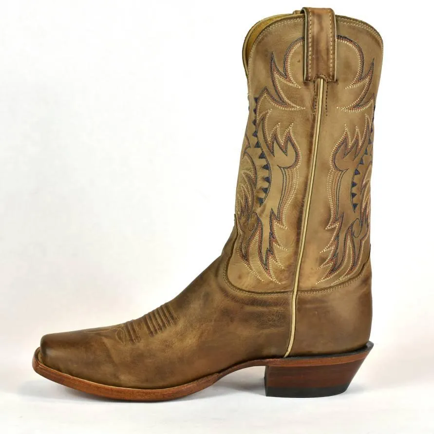 Nocona Vintage Western Boots - Tan Leather Men's - MD 2711 US-Made