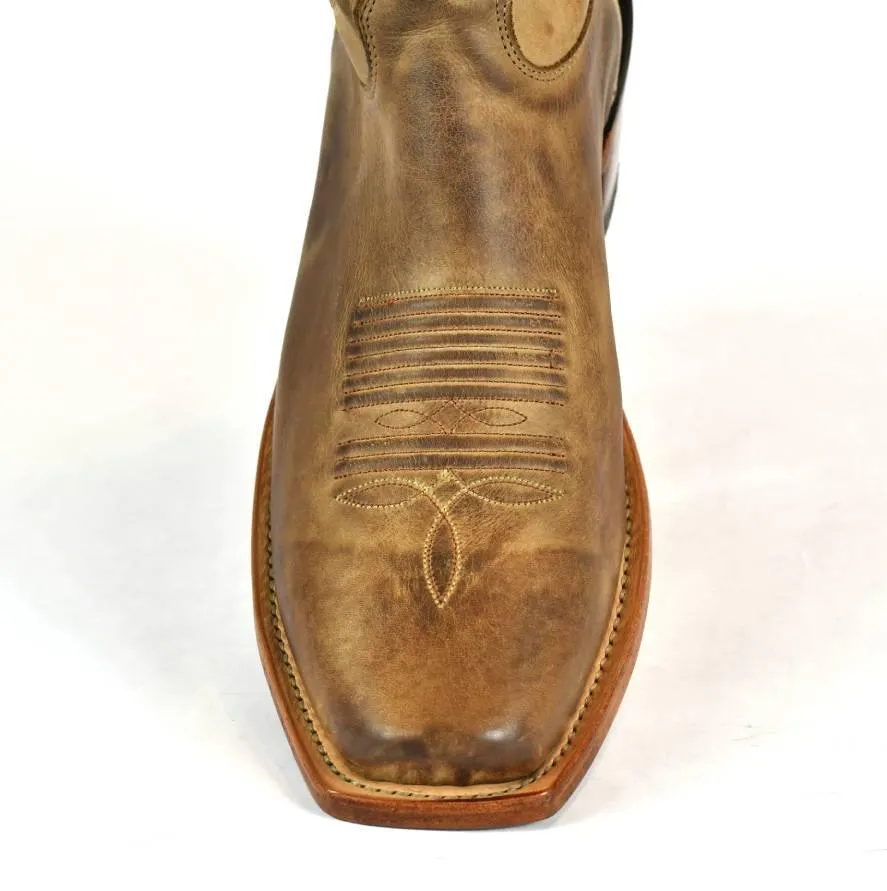 Nocona Vintage Western Boots - Tan Leather Men's - MD 2711 US-Made